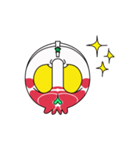 【動く♪】030まばたきガイコツスタンプ（個別スタンプ：18）