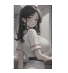 看護女子写真（個別スタンプ：1）