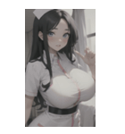 看護女子写真（個別スタンプ：21）