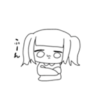 ツインテのあの子（個別スタンプ：1）
