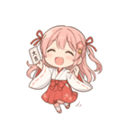もじもじ巫女こよりちゃん♪（個別スタンプ：1）