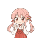 もじもじ巫女こよりちゃん♪（個別スタンプ：3）