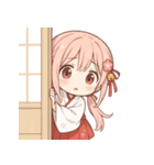 もじもじ巫女こよりちゃん♪（個別スタンプ：4）
