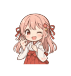 もじもじ巫女こよりちゃん♪（個別スタンプ：5）