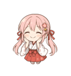 もじもじ巫女こよりちゃん♪（個別スタンプ：6）