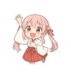 もじもじ巫女こよりちゃん♪（個別スタンプ：7）