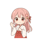 もじもじ巫女こよりちゃん♪（個別スタンプ：9）