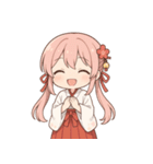もじもじ巫女こよりちゃん♪（個別スタンプ：12）