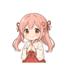 もじもじ巫女こよりちゃん♪（個別スタンプ：13）