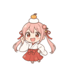 もじもじ巫女こよりちゃん♪（個別スタンプ：14）