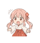 もじもじ巫女こよりちゃん♪（個別スタンプ：18）