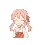 もじもじ巫女こよりちゃん♪（個別スタンプ：19）