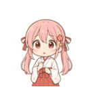 もじもじ巫女こよりちゃん♪（個別スタンプ：23）