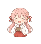 もじもじ巫女こよりちゃん♪（個別スタンプ：25）