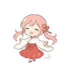 もじもじ巫女こよりちゃん♪（個別スタンプ：26）
