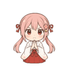 もじもじ巫女こよりちゃん♪（個別スタンプ：27）