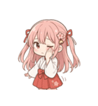 もじもじ巫女こよりちゃん♪（個別スタンプ：31）