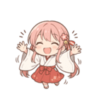 もじもじ巫女こよりちゃん♪（個別スタンプ：36）