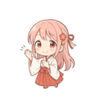 もじもじ巫女こよりちゃん♪（個別スタンプ：37）