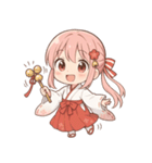 もじもじ巫女こよりちゃん♪（個別スタンプ：40）
