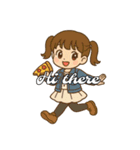 ツインテ☆ユリア 英語（個別スタンプ：3）