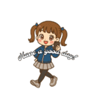 ツインテ☆ユリア 英語（個別スタンプ：14）