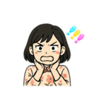 黒髪ショート女子の丁寧語スタンプ（個別スタンプ：10）