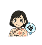 黒髪ショート女子の丁寧語スタンプ（個別スタンプ：14）
