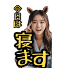 仮装女子_BIG_お姉さんのご挨拶(再販)（個別スタンプ：18）