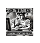 空耳で英会話シリーズ架空昭和漫画編（個別スタンプ：6）