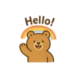 やさしいくまのごあいさつ（個別スタンプ：1）