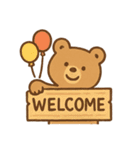 やさしいくまのごあいさつ（個別スタンプ：15）