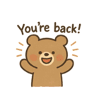やさしいくまのごあいさつ（個別スタンプ：18）