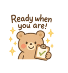 やさしいくまのごあいさつ（個別スタンプ：35）