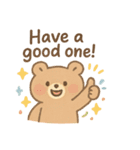 やさしいくまのごあいさつ（個別スタンプ：40）