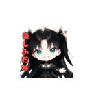 ブラック・モード・ガール（個別スタンプ：10）