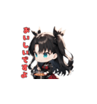 ブラック・モード・ガール（個別スタンプ：12）