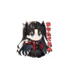 ブラック・モード・ガール（個別スタンプ：13）