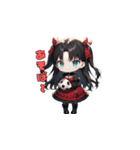 ブラック・モード・ガール（個別スタンプ：19）