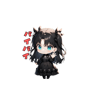 ブラック・モード・ガール（個別スタンプ：27）