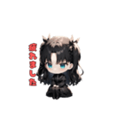 ブラック・モード・ガール（個別スタンプ：30）