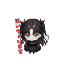 ブラック・モード・ガール（個別スタンプ：34）