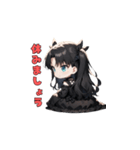 ブラック・モード・ガール（個別スタンプ：39）