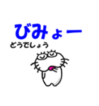 【楽しい言葉】しろアザラシの毎日（個別スタンプ：4）