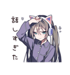 可愛い夜更かし女子たち（個別スタンプ：15）