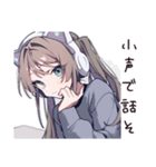 可愛い夜更かし女子たち（個別スタンプ：21）