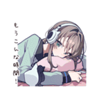 可愛い夜更かし女子たち（個別スタンプ：23）