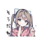 可愛い夜更かし女子たち（個別スタンプ：35）