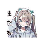 可愛い夜更かし女子たち（個別スタンプ：40）