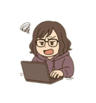 オタクな腐女子さん（個別スタンプ：7）